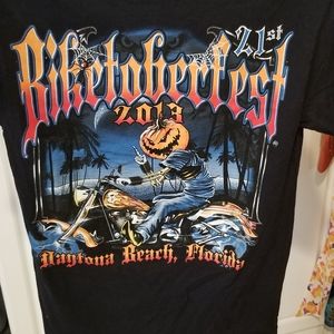 2013 Biketoberfest 21st Daytona Beach T Shirt RARE